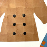 Six Old Homemade Paper Doll Outfits in Excellent Colors