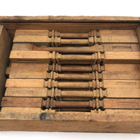 Box of Antique Hand-carved Miniature Columns/Balustrades (For Dollhouse that Never Was?)