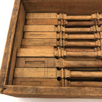 Box of Antique Hand-carved Miniature Columns/Balustrades (For Dollhouse that Never Was?)