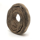 Sculptural Much Weathered Wood Round with Eye