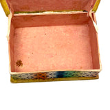 Don't Forget Me, Brilliantly Colored, Beautiful Condition 1820s-30s American Sewing Box with Stencil Painted Sentiment