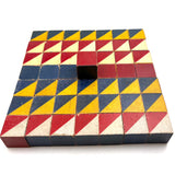 Color Study: Mixed Set of 49 Old Color Cubes, Cool and Warm