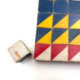 Color Study: Mixed Set of 49 Old Color Cubes, Cool and Warm