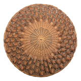 Lovely Old Abenaki "Porcupine Quill" Splint Basket with Flat Lid