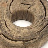 Sculptural Much Weathered Wood Round with Eye