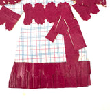 Six Old Homemade Paper Doll Outfits in Excellent Colors