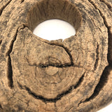 Sculptural Much Weathered Wood Round with Eye