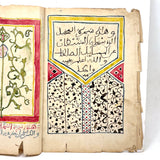 Stunning Antique Islamic Manuscript Folio, Ink and Watercolor on Parchment