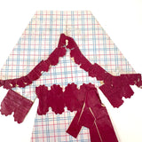 Six Old Homemade Paper Doll Outfits in Excellent Colors