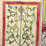 Stunning Antique Islamic Manuscript Folio, Ink and Watercolor on Parchment