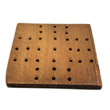 Sweet Small Hand-painted Folk Art Solitaire Jumping Game Board