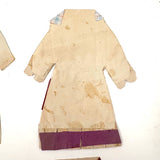 Six Old Homemade Paper Doll Outfits in Excellent Colors