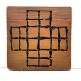 Sweet Small Hand-painted Folk Art Solitaire Jumping Game Board