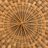 Lovely Old Abenaki "Porcupine Quill" Splint Basket with Flat Lid
