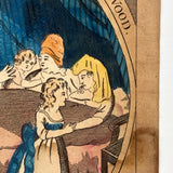 The Uncle Receives the Children of the Wood, D. Gerolimo Early 19th Century Hand-painted Engraving