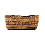 Antique Makah/Nootka, Pacific NW Coast, Bear Grass and Cedar Bark Oval Basket, c. 1900