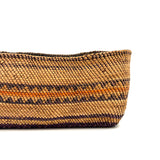 Antique Makah/Nootka, Pacific NW Coast, Bear Grass and Cedar Bark Oval Basket, c. 1900