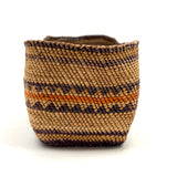 Antique Makah/Nootka, Pacific NW Coast, Bear Grass and Cedar Bark Oval Basket, c. 1900