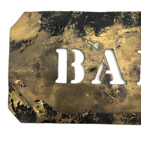 Resonant Old Brass BAN Stencil