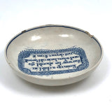 Train a Child in the Way He Should Go...C. Late 18th C. English Blue on White Motto Dish