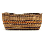 Antique Makah/Nootka, Pacific NW Coast, Bear Grass and Cedar Bark Oval Basket, c. 1900