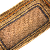 Antique Makah/Nootka, Pacific NW Coast, Bear Grass and Cedar Bark Oval Basket, c. 1900