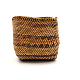 Antique Makah/Nootka, Pacific NW Coast, Bear Grass and Cedar Bark Oval Basket, c. 1900
