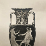 Lover in Pursuit, Real Photo Postcard of Grecian Amphora