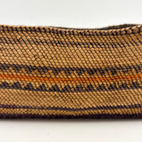 Antique Makah/Nootka, Pacific NW Coast, Bear Grass and Cedar Bark Oval Basket, c. 1900