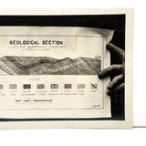 Hands Holding Hand-drawn Geological Section, Cleveland Quadrangle, Tennessee, c. 1920s Photograph
