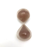 Time Stopped: Antique Handblown Glass Hourglass with No Armature