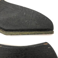 Pair of Old Folk Art Crate Wood Shoes, Presumed Trade Signs