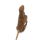 Sweet Carved, Jointed Folk Art Dog