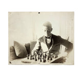 Sunlit Ray at the Chess Board, Dreamy Antique Photograph