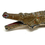 Excellent Old Die-Cast Alligator in Original Paint, Made in the USA