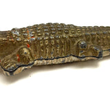 Excellent Old Die-Cast Alligator in Original Paint, Made in the USA