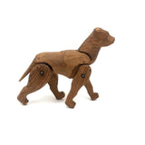 Sweet Carved, Jointed Folk Art Dog