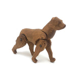 Sweet Carved, Jointed Folk Art Dog