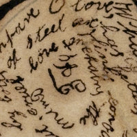 R.F Burham's 1831 Poem to Miss A. Esty with Circular Writing Expression of Love!