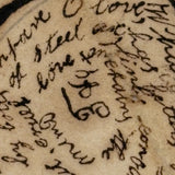 R.F Burham's 1831 Poem to Miss A. Esty with Circular Writing Expression of Love!