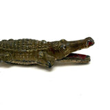 Excellent Old Die-Cast Alligator in Original Paint, Made in the USA