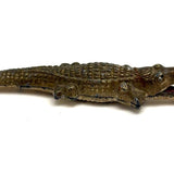 Excellent Old Die-Cast Alligator in Original Paint, Made in the USA