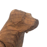 Sweet Carved, Jointed Folk Art Dog