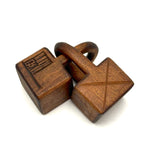 Skull, Links, Compass, Flag, All Seeing Eye: Pair of Linked Locks Odd Fellows + Masonic Whimsy