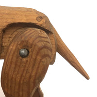 Sweet Carved, Jointed Folk Art Dog
