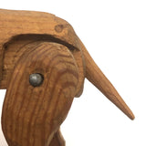 Sweet Carved, Jointed Folk Art Dog