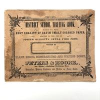 1857 Penmanship Practice Notebook with Unusual Sentences and Poignant Misspellings