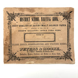 1857 Penmanship Practice Notebook with Unusual Sentences and Poignant Misspellings