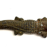 Excellent Old Die-Cast Alligator in Original Paint, Made in the USA