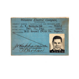 J.V. Hakkaraine, 1940s Western Electric Co. Photo ID Card